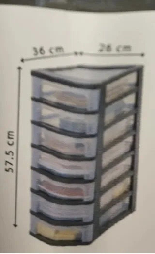 Cajonera Plástico 7 Cajones