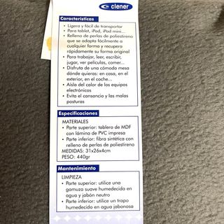 Soporte Tablet Cama/Viaje Ligero