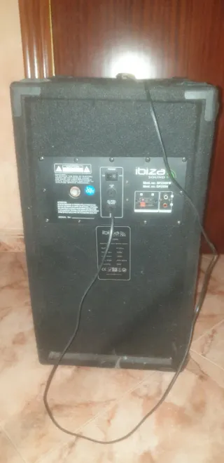 Altavoz Karaoke Ibiza Negro
