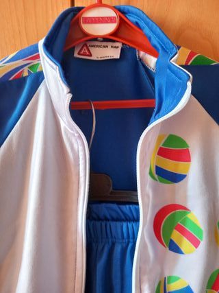 Tuta sportiva bimbo American Rap 6/7 anni