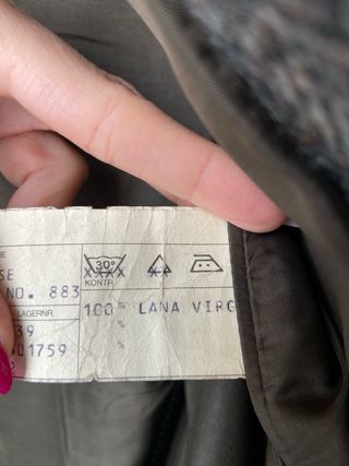 Blazer vintage oversize 100% lana spigato