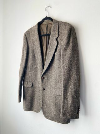 Blazer vintage oversize 100% lana spigato