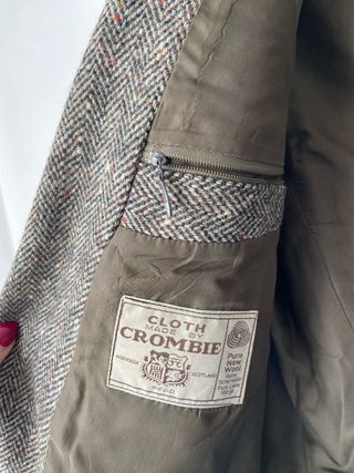 Blazer vintage oversize 100% lana spigato