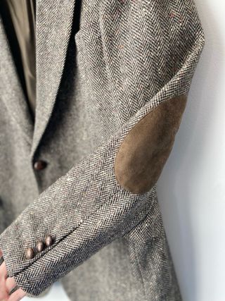 Blazer vintage oversize 100% lana spigato