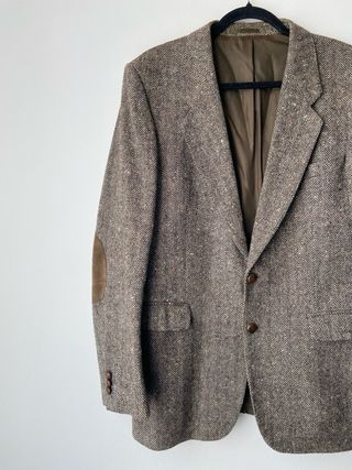 Blazer vintage oversize 100% lana spigato