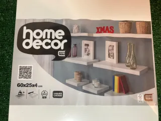 Estantería Home Decor Blanca 60x25x4 cm