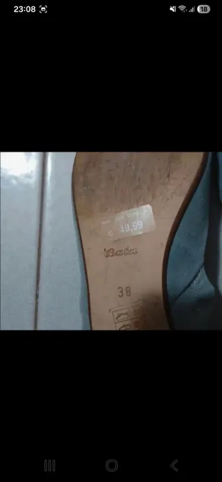 Ballerine blu con fibbia dorata