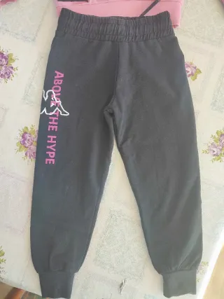 Tuta Kappa bambina rosa e nera