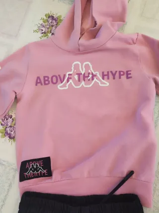 Tuta Kappa bambina rosa e nera