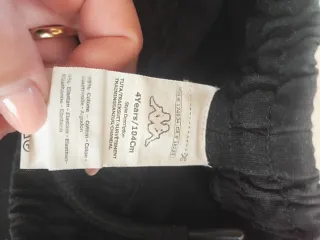 Tuta Kappa bambina rosa e nera