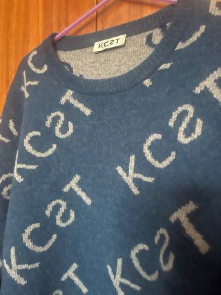 Jersey azul 100% lana by Kelly Claire Kcst