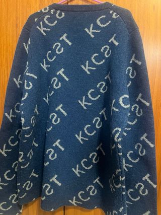 Jersey azul 100% lana by Kelly Claire Kcst