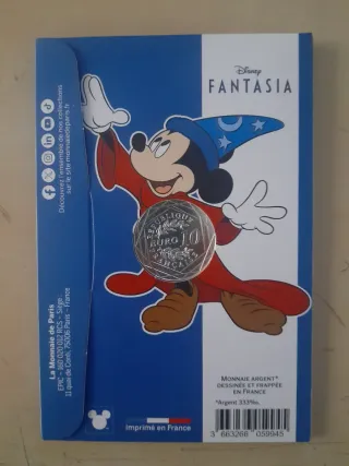 Moneda Disney Fantasía Mickey Mouse