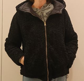 Cazadora Reversible Negra Deportiva y Vestir