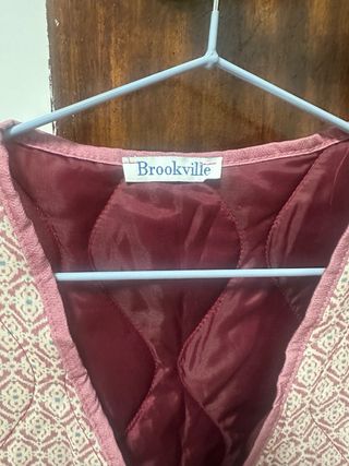 Chaleco Brookville rosa estampado