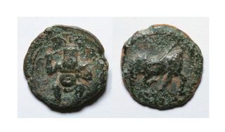 Cuarto de calco Ibiza Ebusus siglo II AC