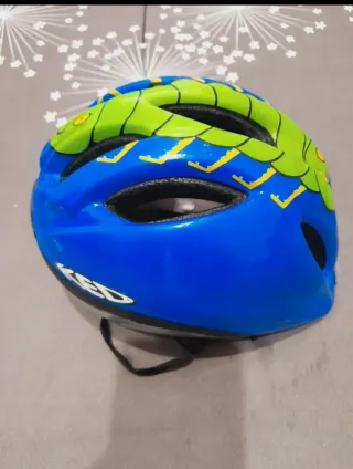 Casco bici infantil azul