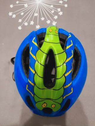 Casco bici infantil azul