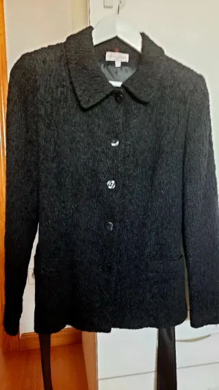 Chaqueta mujer cinturón piel (talla pequeño)