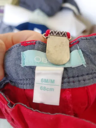 2 paia pantaloni neonato 6 mesi