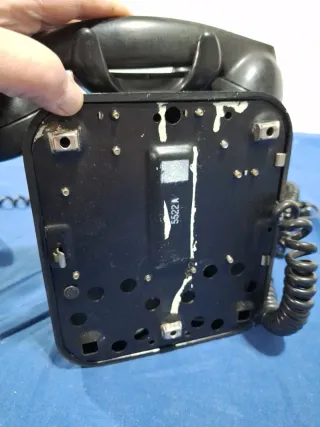 Teléfono antiguo Telefonica negro