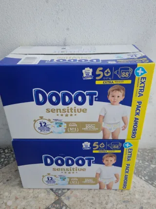 176 Pañales(2x88) Dodot Sensitive t5+