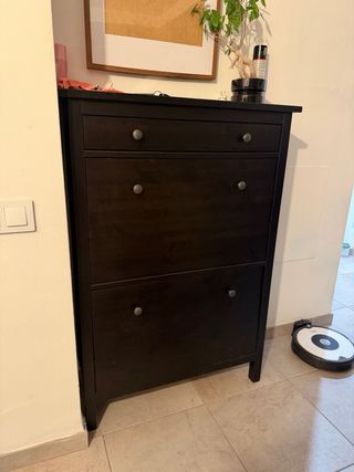 Zapatero IKEA HEMNES Doble Marrón