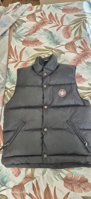 Piumino Smanicato Unisex Grigio