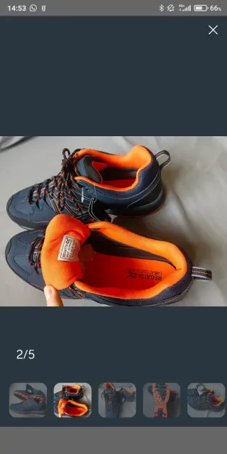 Zapatillas Regatta Trekking Azul Naranja