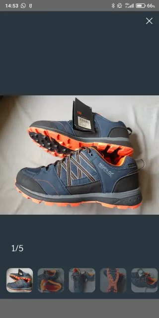 Zapatillas Regatta Trekking Azul Naranja