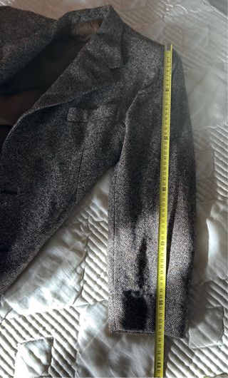 Americana vintage hombre marrón jaspeada