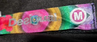 Falda Desigual Negra Asimétrica Talla M