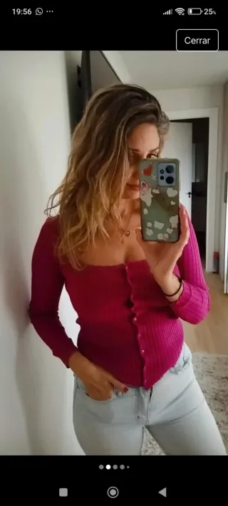 Jersey Sezane Rosa Talla xs