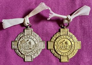 2 Antiguas Medallas Premio Aplicación