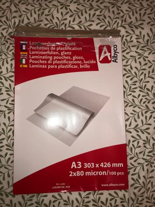 Plastificadora A3 + 50 fundas
