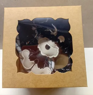 Llavero Perro Schnauzer y Corazón Negro