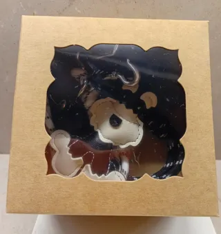 Llavero Perro Schnauzer y Corazón Negro