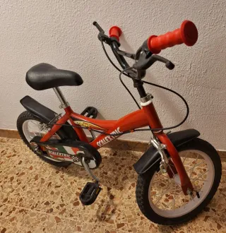 Bicicleta Infantil Roja Scalextric