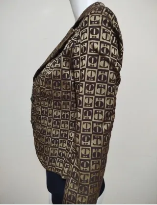 Blazer bronzo e dorato