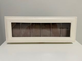 Organizador de relógios com 6 compartimentos