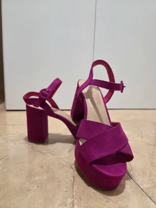 Sandalias Plataforma fucsias