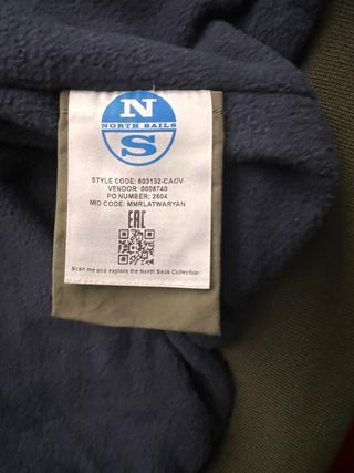 Giacca North Sails verde taglia L