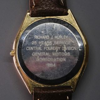 Hamilton Quartz Chapado Oro Día+Fecha