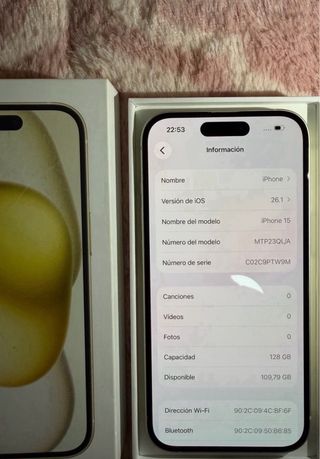 iPhone15 128GB IMPECABLE!!!