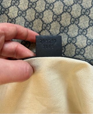 Bandolera Gucci Beige y Azul