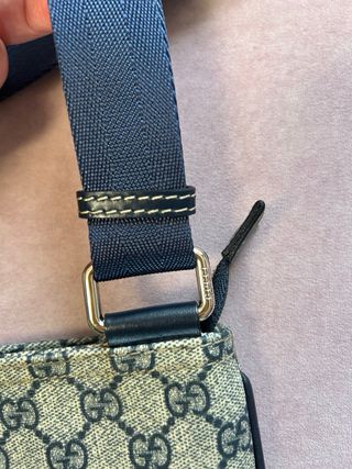 Bandolera Gucci Beige y Azul