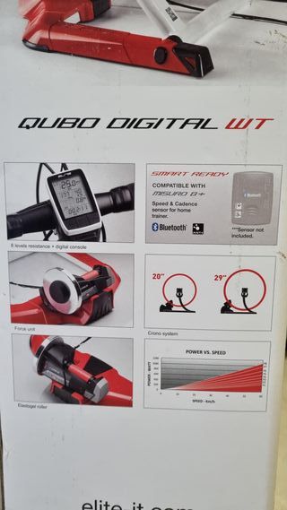 Rolo de treino bicicleta Elite Qubo Digital WT