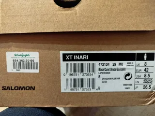 Zapatillas Trail Salomon Negras y Naranjas