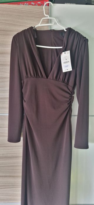 Vestido marrón largo sin estrenar