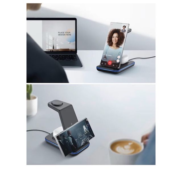 Cargador Inalámbrico 3 en 1 Samsung